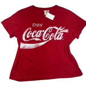 H&M L.O.G.G x Coca-Cola Red Graphic Tee Shirt XL NWT